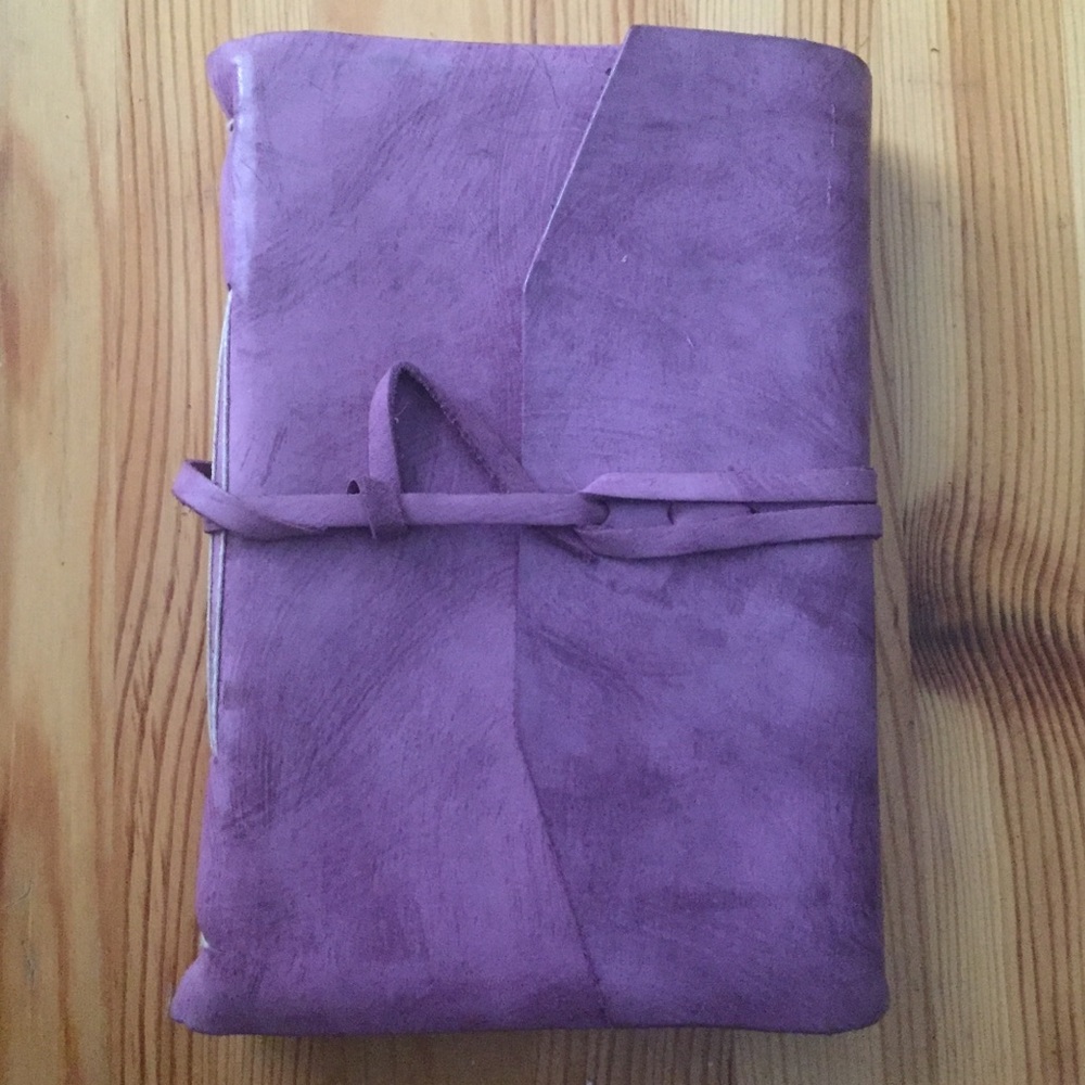 Leather Cotton Rag Travelers Journal Notebook